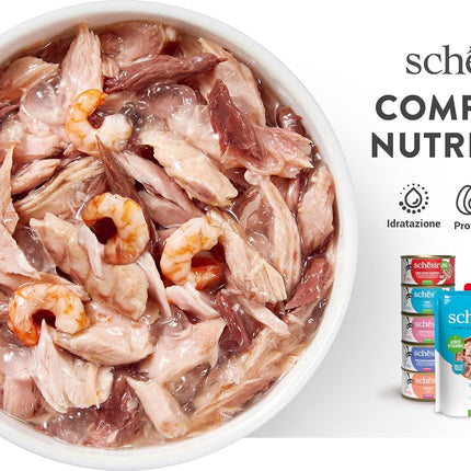 Schesir Tuna in Jelly Wet Cat Food – Complete Tuna Fillets Wet Food for Adult Cats | 85g
