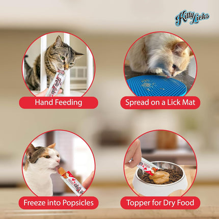 Rena’s Kitty Licks Chicken Creamy Cat Treat – Rich Lickable Treat for Adult Cats