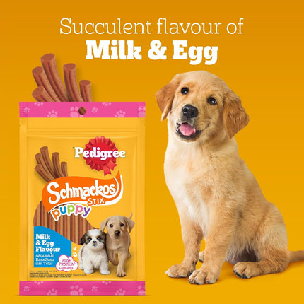 Pedigree Schmackos Stix Milk & Egg Flavour Puppy Dog Treat 70g