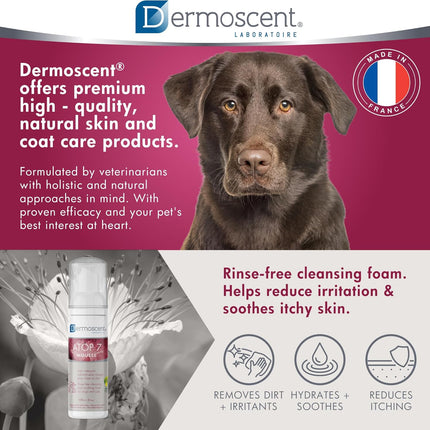 Dermoscent ATOP 7 Mousse Rinse-Free Cleansing Foam for Dogs & Cats – 150ml