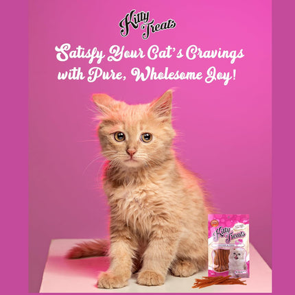Rena Kitty Soft Cat Treats, Tuna and Chicken Stripes for Cats, 30g Healthy Reward and Training Treat for All Breeds
