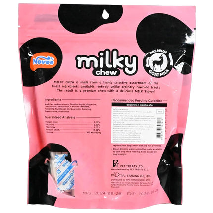DOGAHOLIC Milky Chew Goat Milk Stick Treats for Dogs – Premium Long-Lasting Calcium-Rich Chew Snacks 500g