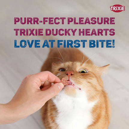 Trixie Premio Ducky Hearts Cat Treats – Nutrient Rich Training & Reward Snacks for Cats