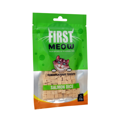 First Meow Salmon Dice Cat Treat 40gm