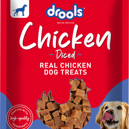 Drools Chicken Diced Dog Treats 70g