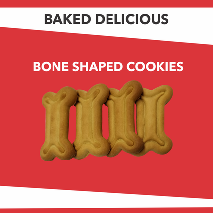 Baked Delights Chicken Flavour Bone Shape Dog Treats (800g)