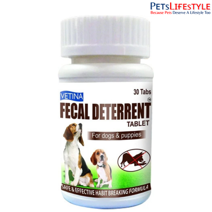 Vetina Fecal Deterrent Tablets for Dogs and Puppies 30 Tablets