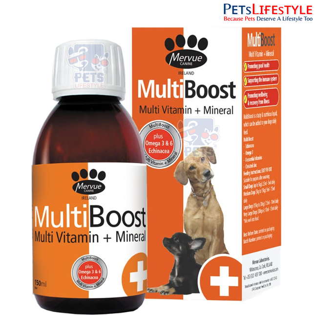 Opus Pet MultiBoost | Daily Multivitamin & Multimineral Syrup for Dogs | Immunity & Growth Support | 150 ml