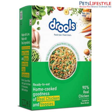 Drools Tetra Pack Real Chicken Veggies Wet Dog Food