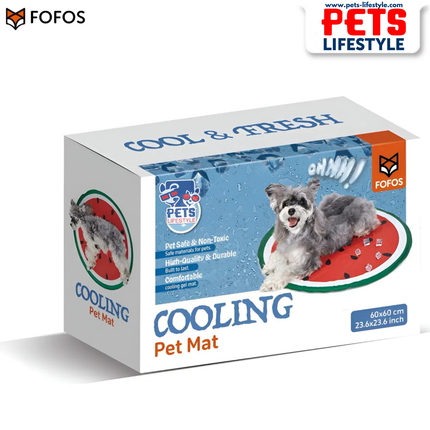 FOFOS Watermelon Cooling Mat for Dogs – 60 cm Cooling Gel Mat for Heat Relief