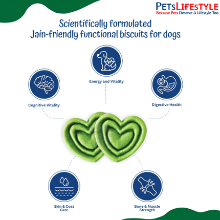 Freossi Snacky Jain Vegetarian Dog Biscuits - Vanilla Flavour 100% Pure veg