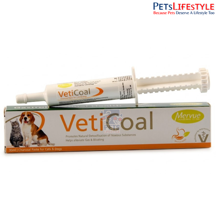 Merveu Veticoal Charcoal Paste for dogs & cats, 30ml