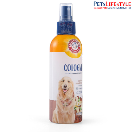 Arm & Hammer Cologne Spray for Dogs Vanilla & Sandalwood 177 ml | Deodorizing Dog Cologne with Baking Soda