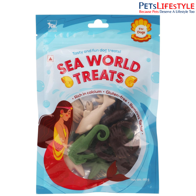 Sea World Treats Sea World Dog Treats, Tasty And Fun Dog Treat With Calcium-Rich Gluten-Free Nutrients, Suitable For All Breeds Of Dogs