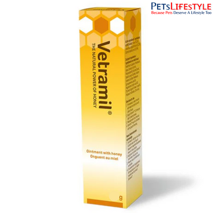 Vetramil Ointment Honey-Based Wound Healing & Skin Repair Ointment for Dogs, Cats & Companion Animals