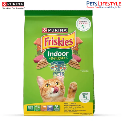 Friskies Indoor Delights Adult Dry Cat Food – Complete Nutrition for Indoor Cats