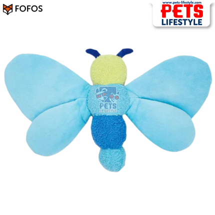 FOFOS Jumbo Butterfly (Blue & Pink)D og Toy Soft Plush Jumbo Dog Toy for Dogs