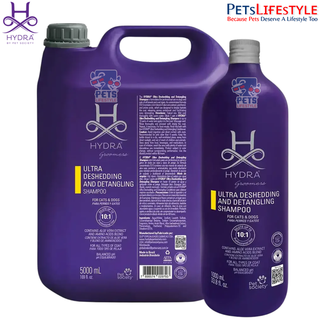 Hydra Ultra Detangling & Deshedding Shampoo – Professional Grooming Shampoo