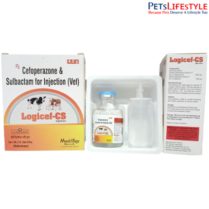 LOGICEF-CS Vet Injection Broad-Spectrum Veterinary Antibiotic for Serious Bacterial Infections in Livestock