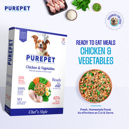 PurePet Chicken & Vegetable Biryani Fresh Dog Food 300g