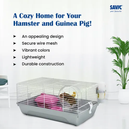 Savic Martha Hamster Cage (Small) – Compact Starter Home for Hamsters & Small Pets