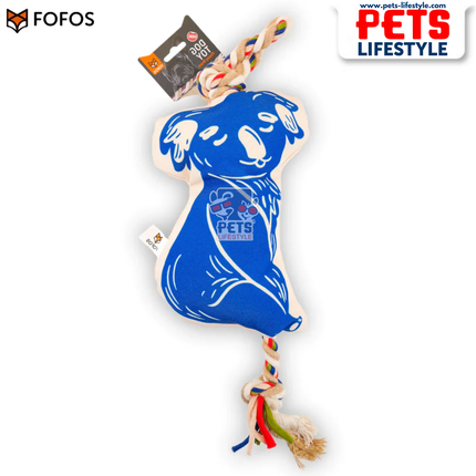 FOFOS Flossy Rope Toy With Koala Toy With Sloth Durable Rope + Plush Dog Toy Dental Tug Toy