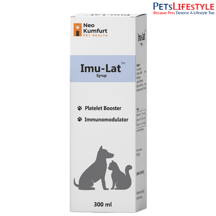 Neo Kumfurt Imu Lat – Platelet Booster & Immunomodulator Syrup for Dogs & Cats
