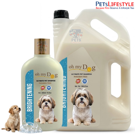 Oh My Dog Brightening Pet Shampoo – Paraben-Free Deep Cleansing & Coat Revitalizer for Dogs