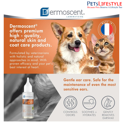 Dermoscent Essential Oto Ear Cleanser for Dogs, Cats & Small Mammals (100 ml)