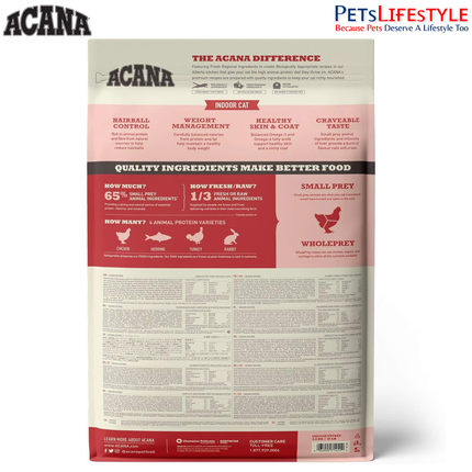 ACANA Indoor Entree for Indoor Adult & Sterilized Cats