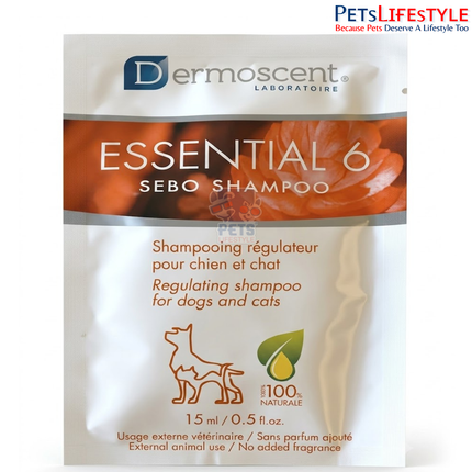 Dermoscent Pocket-Sized Shampoo Collection | Single-Use Therapeutic Shampoo Sachets for Dogs & Cats