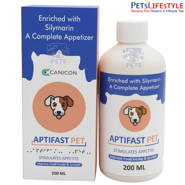 Canicon Aptifast Pet Liquid 200ml | Appetite Stimulant & Nutritional Supplement for Dogs & Cats | Supports Healthy Appetite, Digestion & Recovery