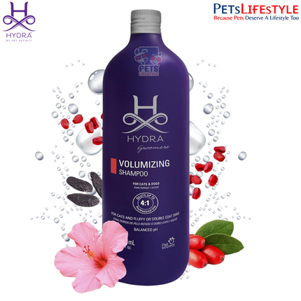 Hydra Groomer’s Volumizing Shampoo  – Professional Volume & Texture Shampoo for Dogs & Cats | Keratin & Wheat Protein
