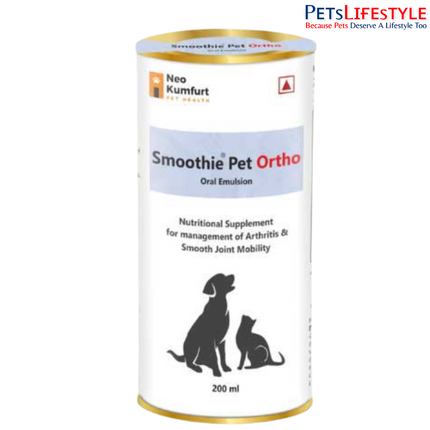SMOOTHIE PET ORTHO – Advanced Joint Mobility & Arthritis Support Oral Emulsion for Dogs & Cats
