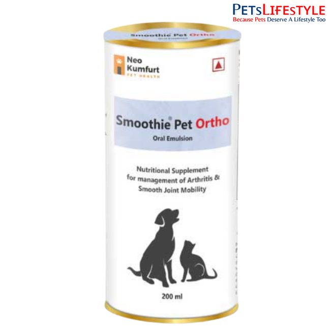 SMOOTHIE PET ORTHO – Advanced Joint Mobility & Arthritis Support Oral Emulsion for Dogs & Cats