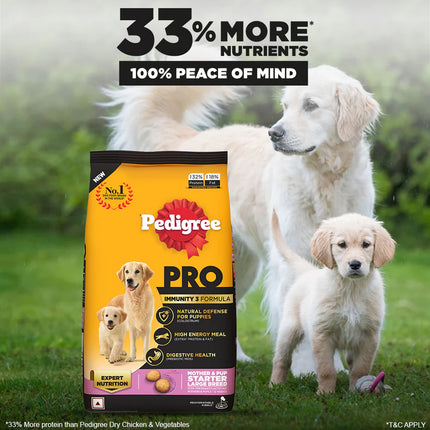 Pedigree PRO Expert Nutrition Lactating/Pregnant Mother & Puppy Starter (3-12 Weeks) Large Breed Dog Dry Food