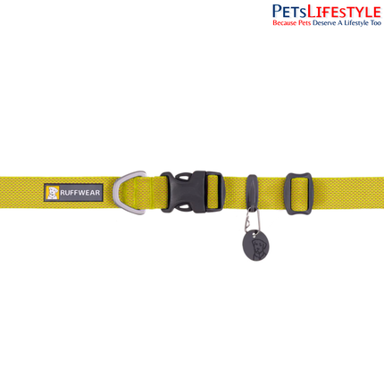 Ruffwear Hi & Light™ Dog Collar Lichen Green | Ultra-Light Reflective Everyday Dog Collar