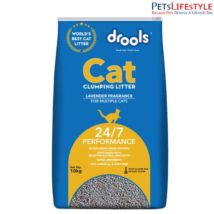 Drools Lavender Scented Clumping Cat Litter