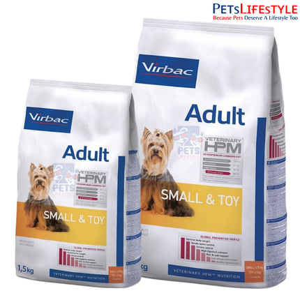 Virbac Veterinary HPM Adult Small & Toy Dog Food – High-Protein, Low-Carbohydrate Diet for Small & Toy Breed Adult Dogs