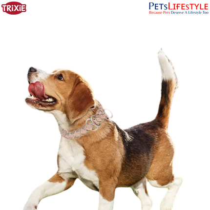 Trixie Cavo Semi-Choke Collar for Dogs | Strong Rope Training Collar with Chrome Chain | Comfortable No-Pull Control