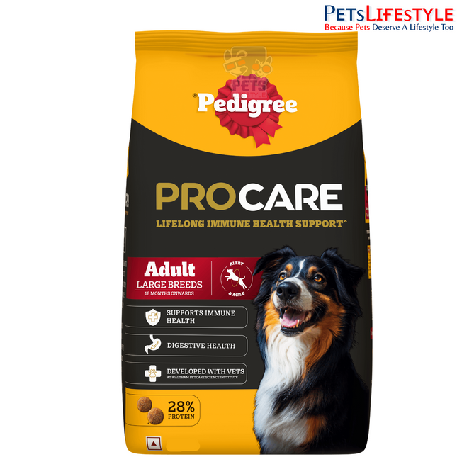 Pedigree PRO Adult Dry Dog Food for Large Breed Active Dog, Chicken, 20kg