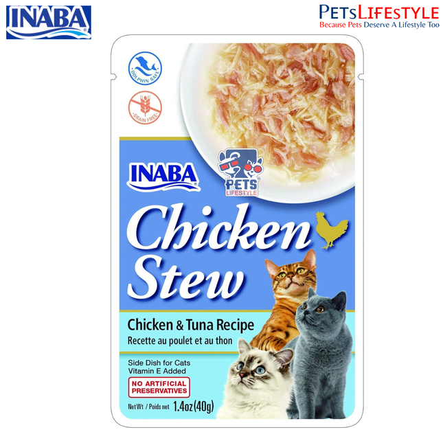 Inaba Chicken Stew Chicken & Tuna Recipe Cat Treat – 40g