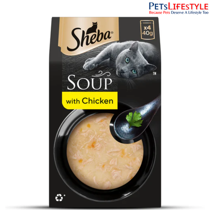 Sheba Soup with Chicken Adult Cat Wet Food