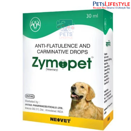 Zymopet Anti-Flatulence & Carminative Drops for Dogs & Cats — Digestive Enzyme Formula (30ml)