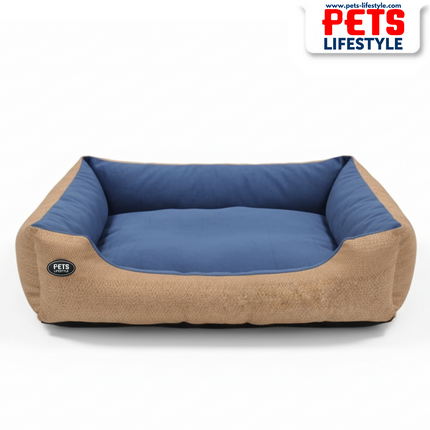 PᴇᴛsLɪғᴇsᴛʏʟᴇ Turkish Velvet Orthopedic Bolster Gunthar Bed for Dogs and Cats – Multicolor