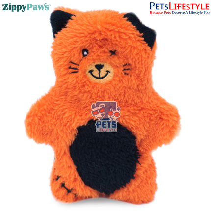 ZippyPaws Halloween Bonez – Zombie Cat  ZippyTuff 2-in-1 Stuffing-Free Chew Dog Toy