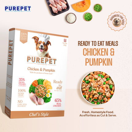 PurePet Chicken & Pumpkin Biryani Fresh Dog Food 300g