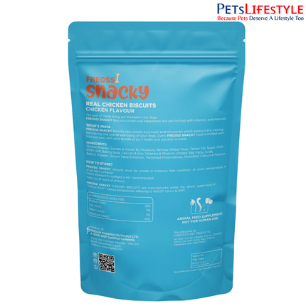 FREOSSI SNACKY Real Chicken Functional Dog Biscuits – Chicken Flavour