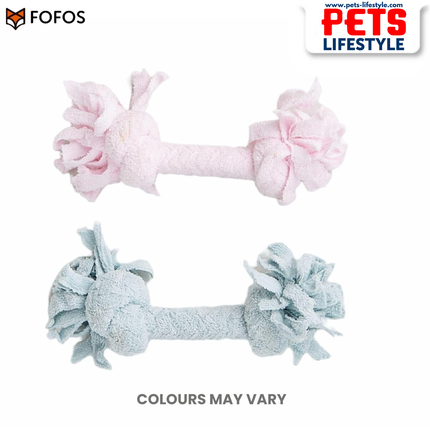 FOFOS Terry Rope 2 Knots Puppy Toy in box – Terry Teething Toy for Puppies  Soft Rope Toy
