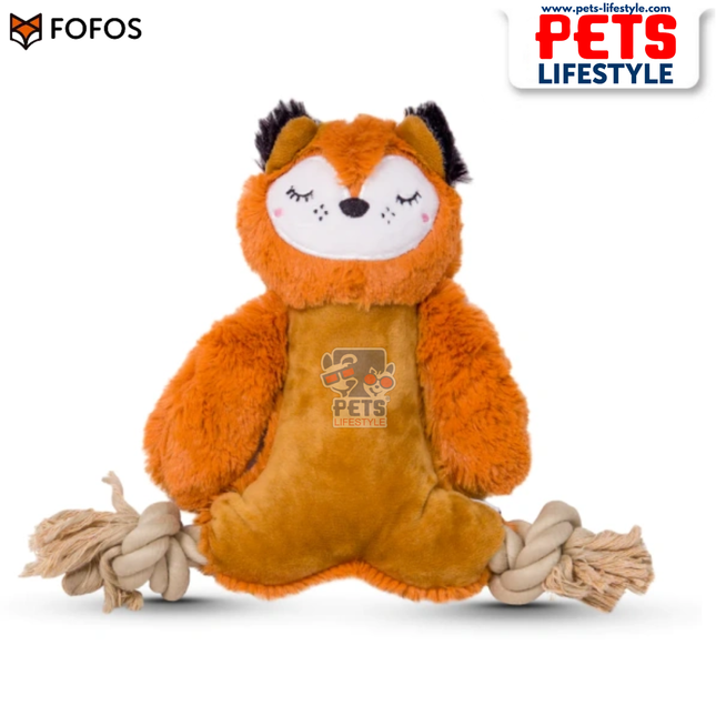 FOFOS Ropeleg Plush Bear Toy – Rope Tug + Soft Plush
